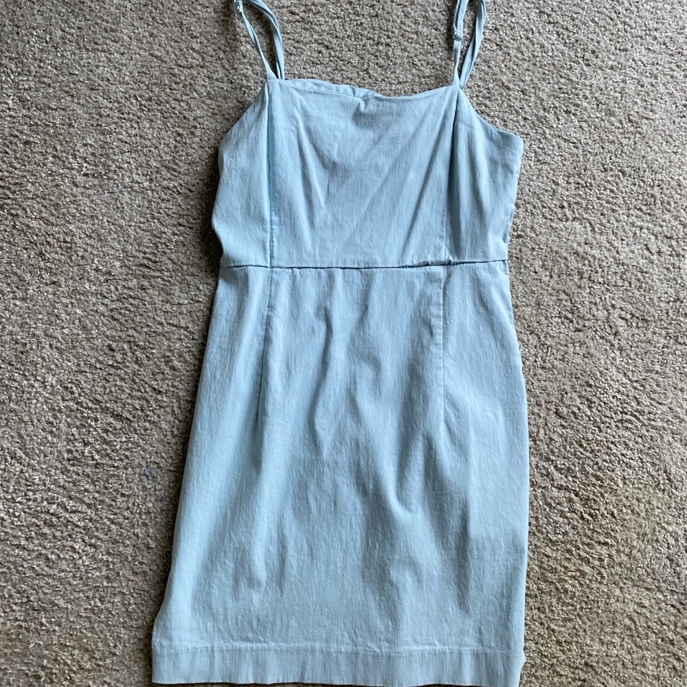 Blue bodycon mini dress (L)